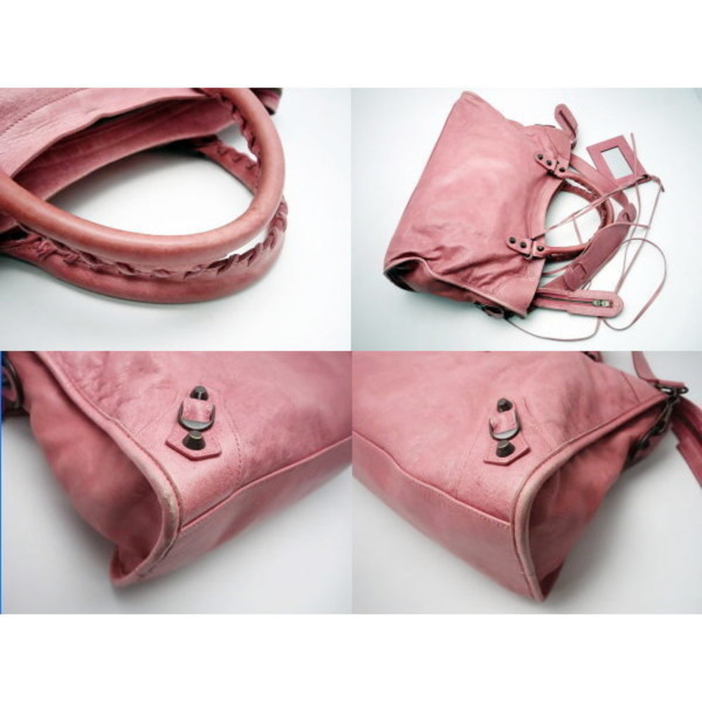Balenciaga The City Sheepskin Bag Pink - Picture 3 of 3